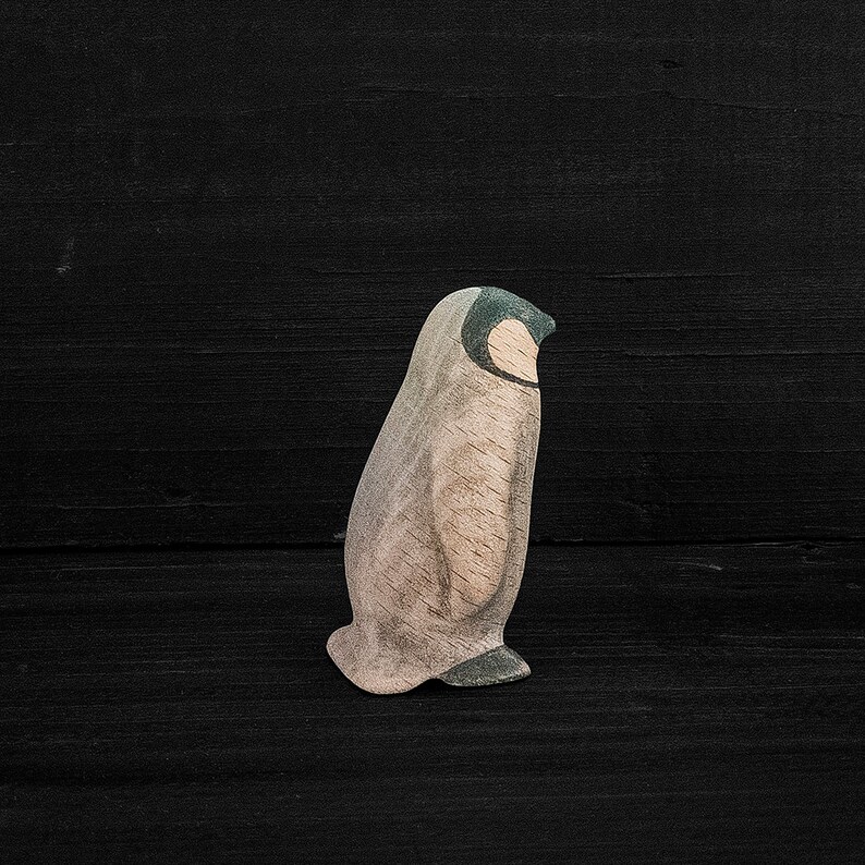 Wooden Toy Baby Penguin  Wooden Penguin Toy  Wooden Penguin image 1