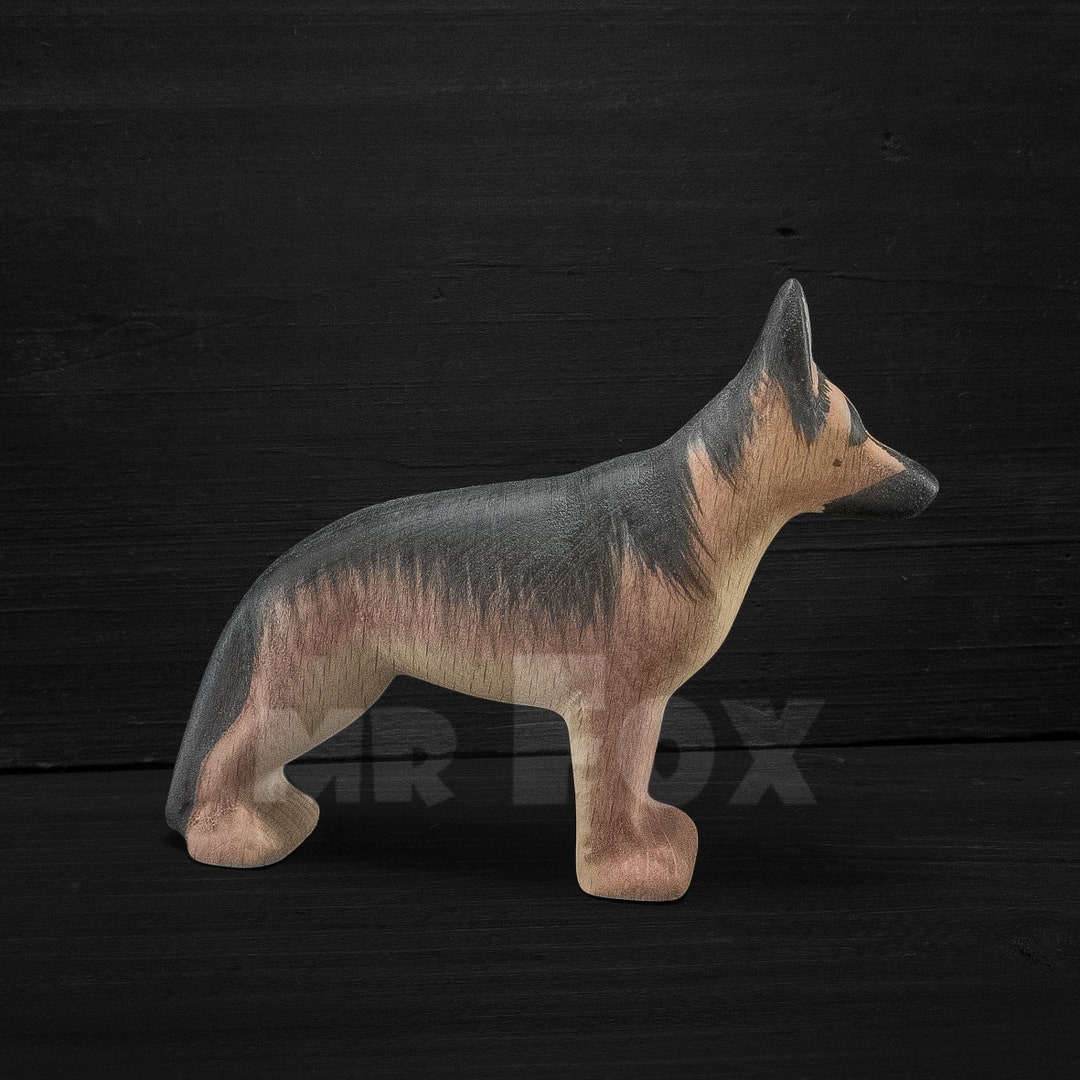 Buy Wooden German Shepherd Toy Wooden Dog Figurine Police 