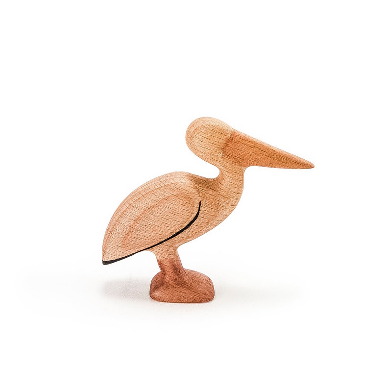 Wooden Toy Pelican Wooden Pelican Toy Wooden Pelican Etsy
