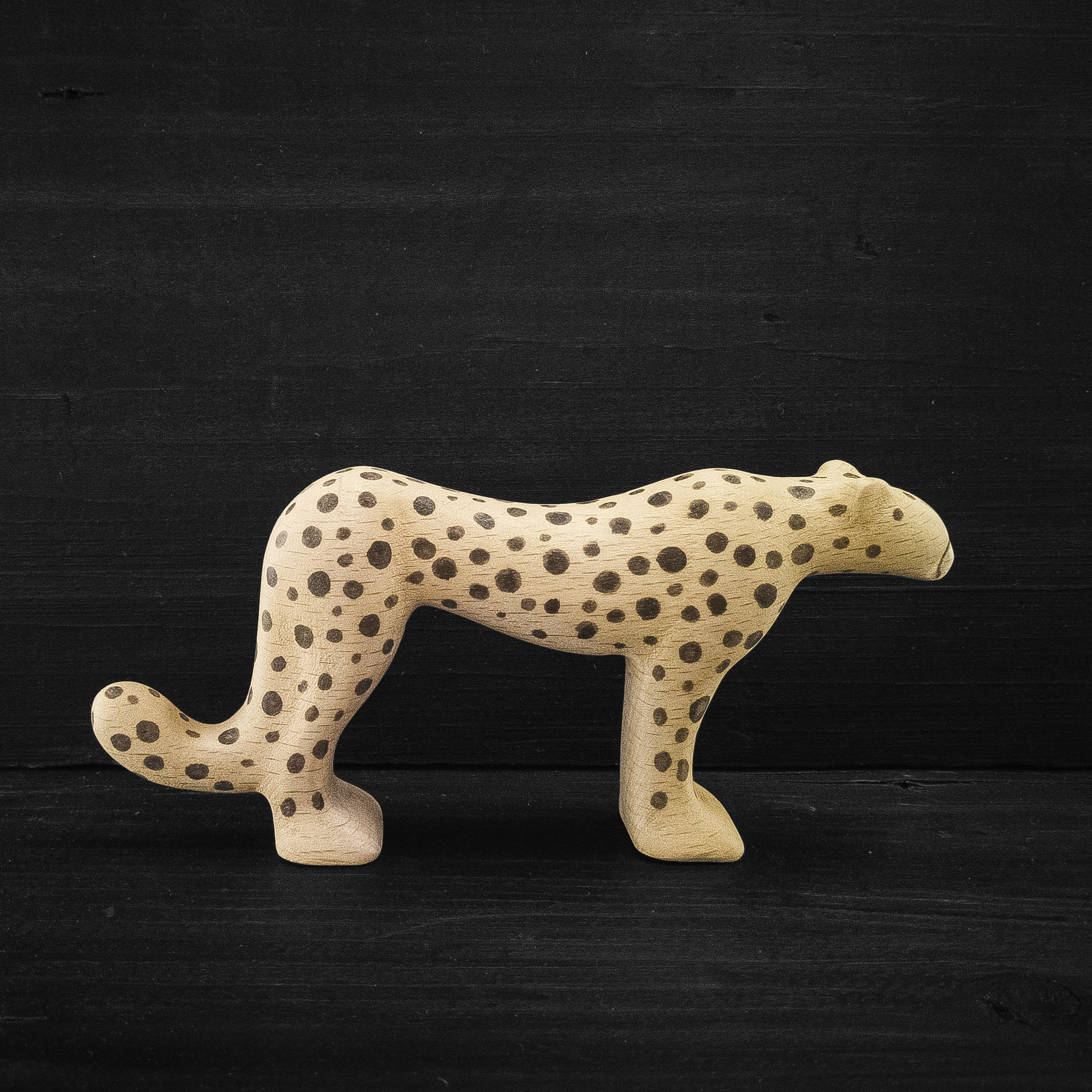 Wooden Toy Cheetah African Animal Toy 