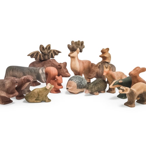 Wooden Toys Woodland Animals Set Wooden Woodland Animals - Etsy Wooden Toys Woodland Animals Set Wooden Woodland Animals - Etsy