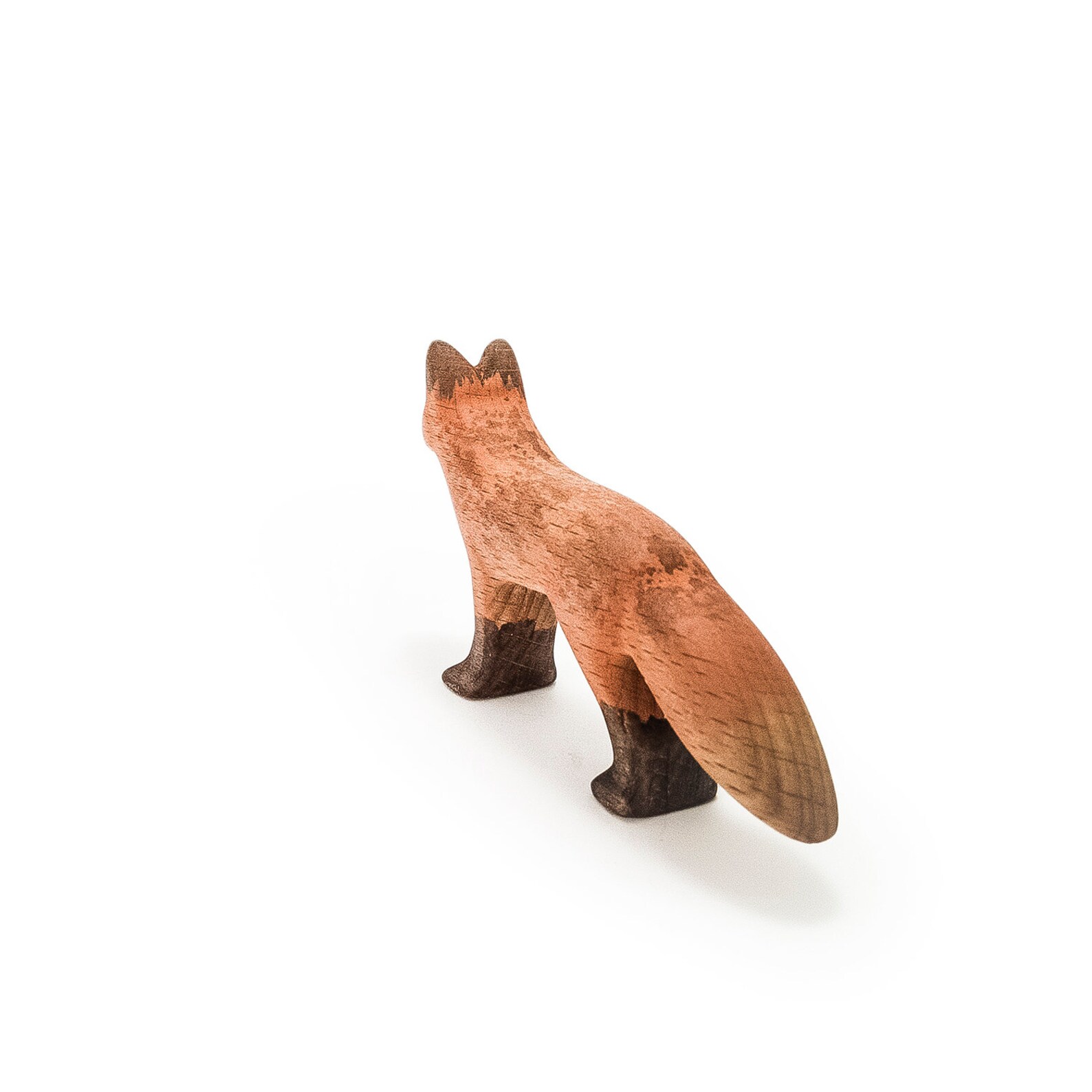Wooden Toy Fox Wooden Fox Figurine Wooden Woodland Animals Etsy UK