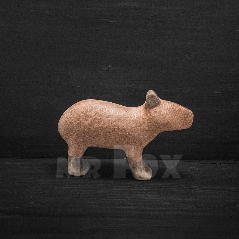 wooden capybara toy