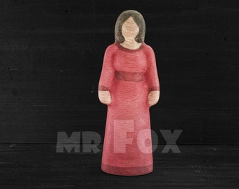 Wooden Toy Maiden - Brunette - Wooden Toy Woman