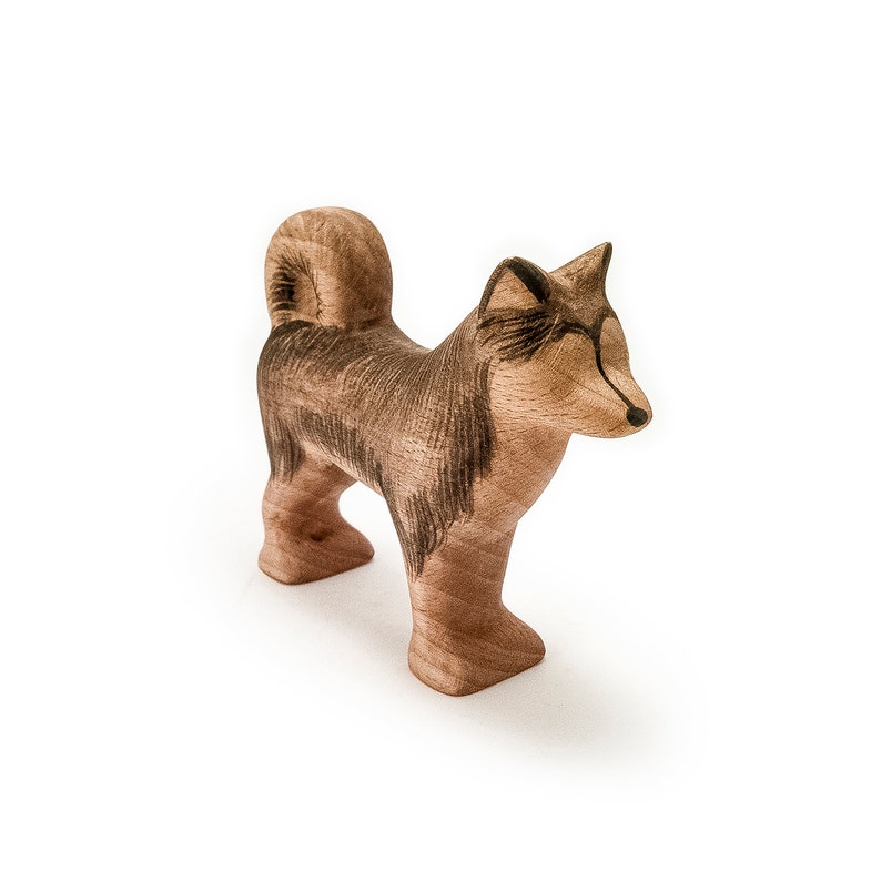 Wooden Toy Inuit Dog Wooden Sled Dog Wooden Inuit Dog Etsy