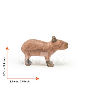 wooden capybara figurine