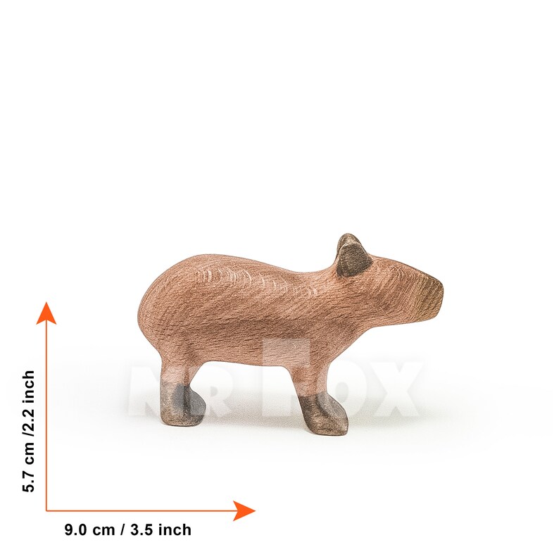 wooden capybara figurine