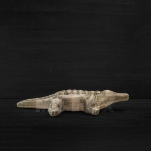 Wooden Toy Crocodile - Wooden Crocodile - Alligator figurine - African Animal Toy - Wooden Safari Animals - Wooden African Toys