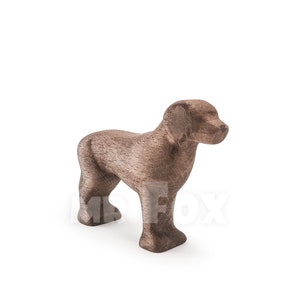 Chocolate Color Labrador Retriever Toy Wooden Labrador Figurines Wooden Dog Figurine Gift for Dog Lover Gift for Vet image 3
