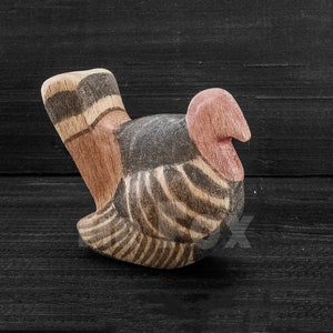 Wooden Turkey Figurine - Wooden Toys - Home Decor - Housewarming Gift - Home Gift - Wooden Animals - Waldorf Toys - Montessori Toys