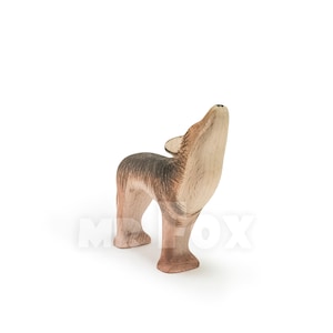 Wooden coyote toy