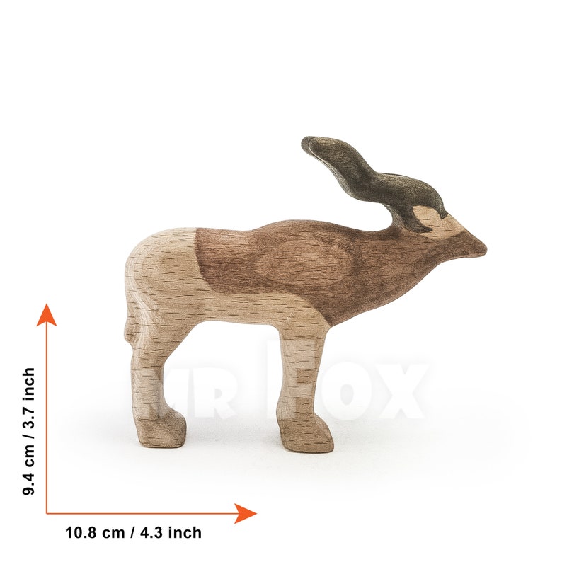 Wooden Toy Addax Antelope image 2