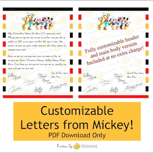 Download instantâneo ºoº Carta de revelação de viagem editável da Disney ºoº Carta de revelação de férias da Disney World, Disneyland, Mickey, Disney.