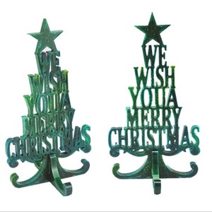 Christmas Style Resin Mold, Christmas Tree Resin Mold, DIY Resin Table Decoration Home Decoration, Epoxy Resin Art for Christmas F410