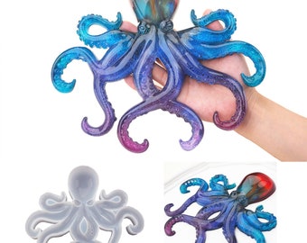 3D Octopus Resin Molds, Marine Animal Resin Mold, Halloween Decor Mold, Ornaments Epoxy Mold, DIY Resin crafts Mold Supplies F390