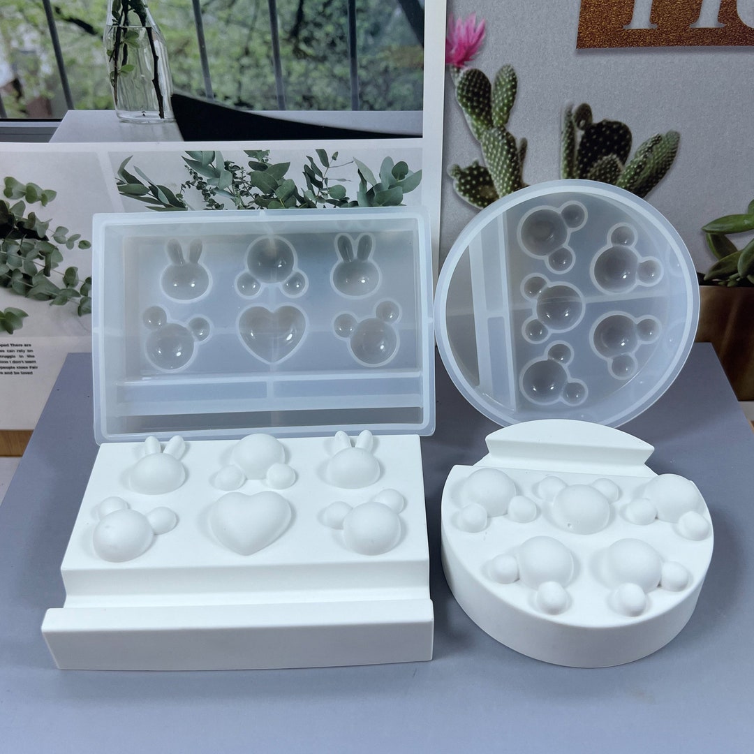 DIY Round Rectangle Cell Phone Holder Epoxy Mold - Portable Carry ...