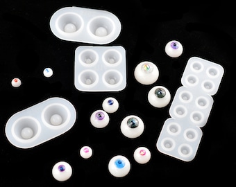 12-22mm Eyes Mold Silicone Mold for DIY BJD Dolls - Spherical SD Doll Eyes Mold for Doll Toy Making F443