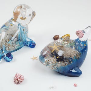 Super Shiny 3D Dolphin Seal Epoxy Resin Silicone Mold - 3D Sea Animal Mold for Stunning Gifts Making F1868