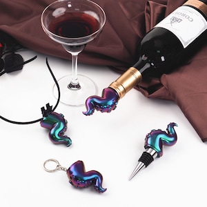 Octopus Tentacles Decoration Resin Molds, Octopus Horn Mold, Octopus Wine Stopper Molds, Octopus Hair Clips Mold,  Gifts F655