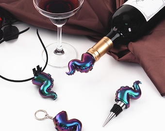Octopus Tentacles Decoration Resin Molds, Octopus Horn Mold, Octopus Wine Stopper Molds, Octopus Hair Clips Mold,  Gifts F655