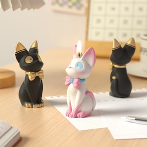 Lucky Cat Scented Candle Silicone Mold - Adorable Plaster Cement Resin Figurine Pet Decor Craft Mold - Findingeye F2955