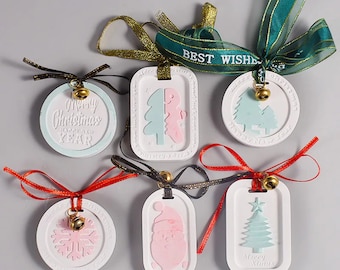 DIY Aroma Diffuser Lufterfrischer für Schränke Thema Silikonform - Schneeflocke, Weihnachtsbaum - Crafting Joy - Findingeye F2051 / 2052