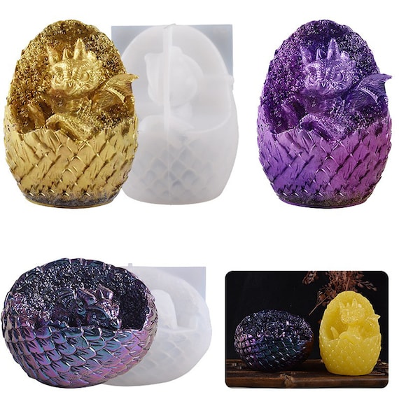 Dragon Egg Mold DIY Dinosaur Mold Silicone Mold for Resin