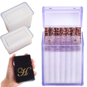 Stampo in resina per scatola di sigarette con apertura magnetica fai da te - Regalo perfetto per fumatori - Stampo in resina per scatola di sigarette - Stampo per pacchetto di scatole di sigarette F314
