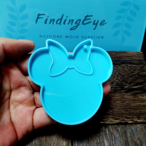 Butterfly Mickey Mouse Pendant Silicone Resin Mold, Creative Mickey Mouse Keychain Mold, Molds for Gifts Making, Epoxy Resin Mold F939