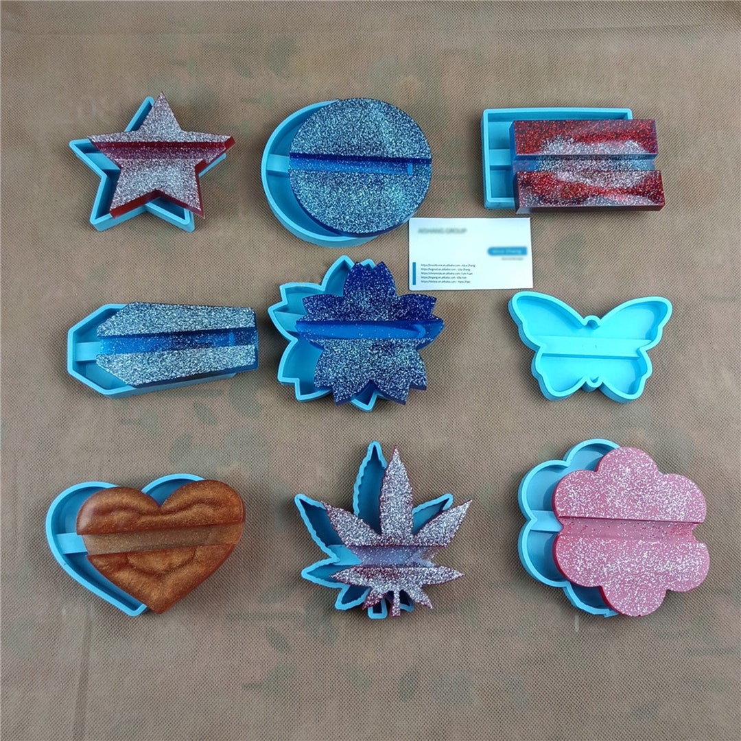 Creative Business Card Holder Silicone Mold Maple Leaf Etsy