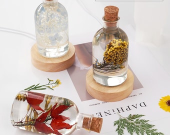 Handmade Bottle Resin Mold with LED Lights: DIY Home Decor F3013
