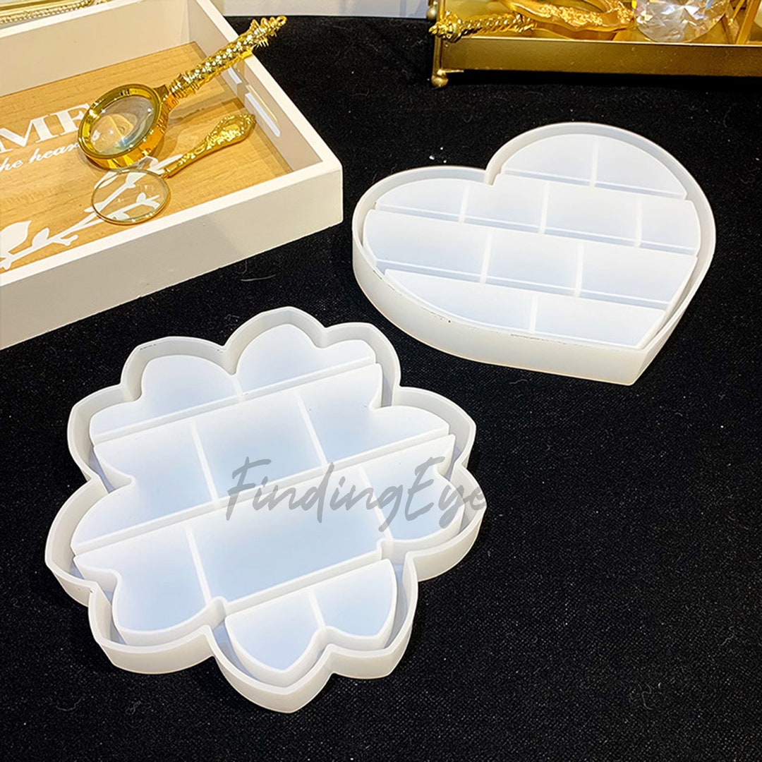 Shelf Silicone Mold, Heart Shelf Resin Mold, Cloud Shelf Resin Mold