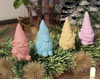 New Faceless Gnome Silicone Mold | DIY Handmade Plaster, Diffuser, Candle, Concrete Decor Mold - Findingeye F2856