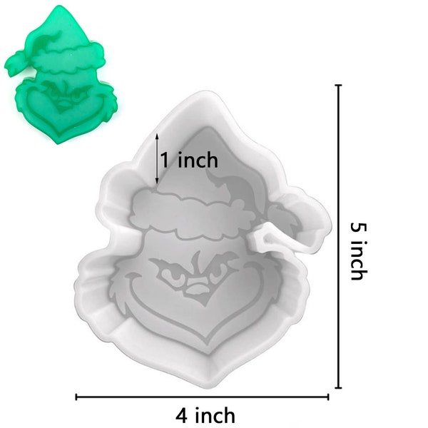 Christmas Car Freshie Silicone Mold, Aroma Beads Molds, Scented Candle Mold, Soap Mold, Silicone Epoxy Resin Molds F1095-2761