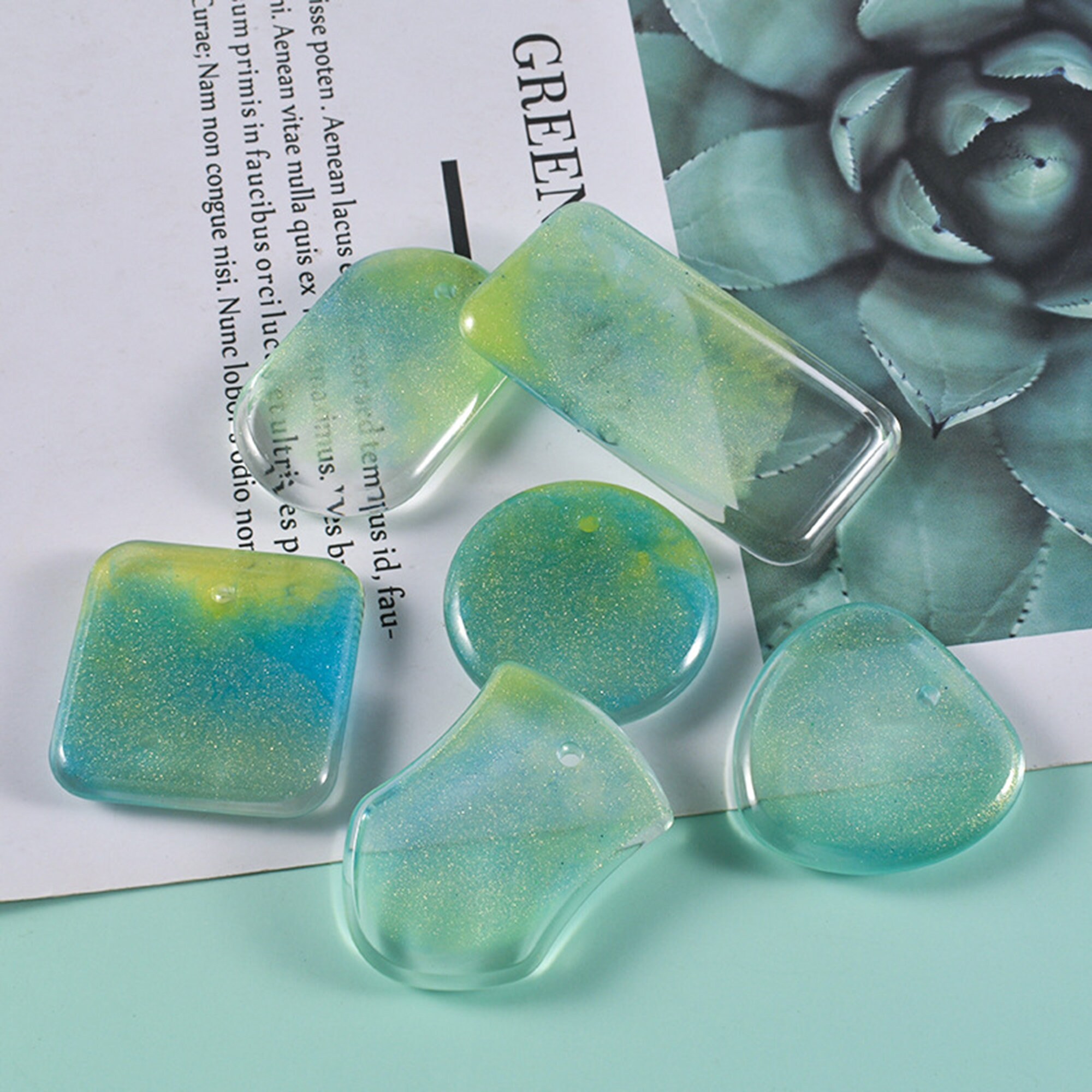 Vintagemukunodeckセットnerudesignworks/MOLD 3 Pcs Set, Multi-cavities, Resin Shaker, Pendant, Badge