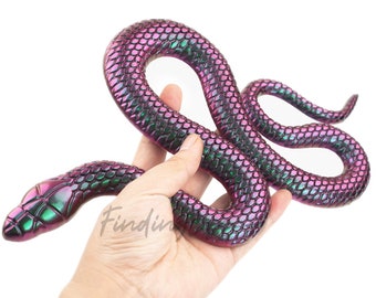 Large Size Snake Resin Mold, Glossy Silicone Snake Mold, Snake Pendant Mold,  Resin Snake Mold, Silicone Viper Mold, snake earring mold F290