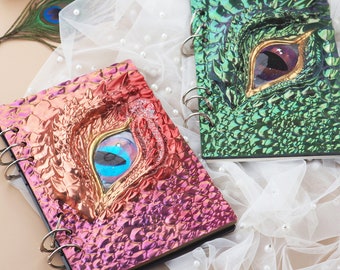 Nuevo molde de resina para cuaderno con ojos de dragón, molde de papelería para regalos de bricolaje, molde de silicona para diario, molde de resina de silicona para cuaderno, regalo F455-1