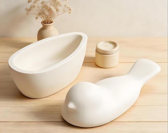 Vogel Figur Silikonform, DIY Sukkulenten Pflanzer Zement Harz Gips Form - Findingeye S3048