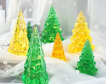 Christmas Tree Resin Mold, Christmas decor silicone mold, Tree hanging Mold, Crystal Tree Epoxy Resin, LED Tea Light Mold, Home Decor F436
