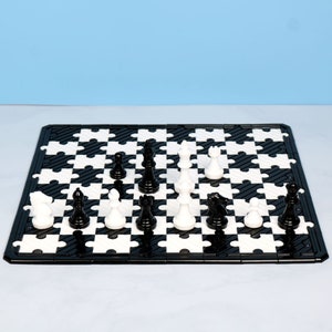 Jigsaw Chess Board Silicone Resin Mold, Molds for Gifts Making, Home Decoration Mold, Epoxy Resin Mold F1062
