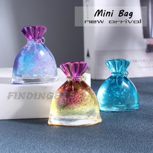 Mini Bag Silicone Resin Mold, Resin Shaker Mold, Mini Purse Resin Mold, Money Bag Mold, Resin Mold for Gifts Making, UV Resin Mold F449