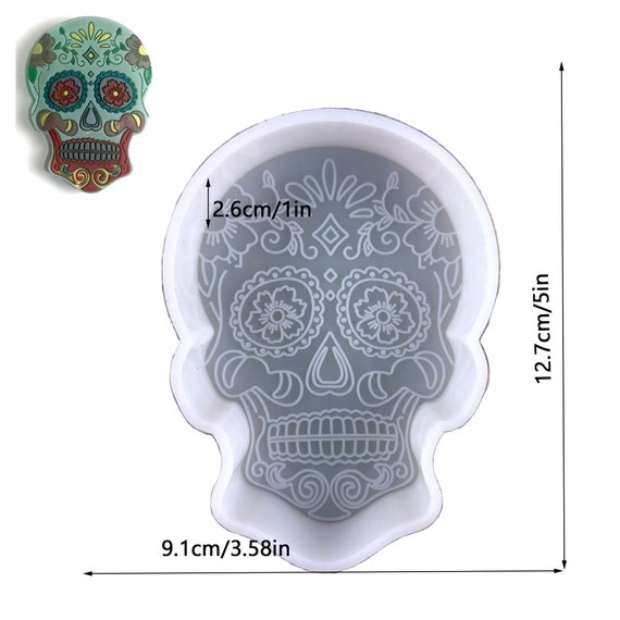 Sugar Skull Head Car Freshie Silicone Molds Aroma Beads Halloween Clay DIY  Craft Home Decor - Silicone Molds Wholesale & Retail - Fondant, Soap,  Candy, DIY Cake Molds