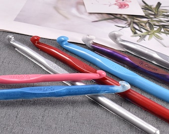 10 PCS Set Crochet Mold, Crochet Hook Silicone Mold, Resin Mold Kit for Knitting Tool, DIY Gifts for Knitting enthusiast, Resin Crochet F412
