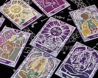 Crea il tuo mazzo di tarocchi con grandi stampi in resina - 4 stili di stampi in silicone per giochi di divinazione e tarocchi fai da te, stampo in resina epossidica F355