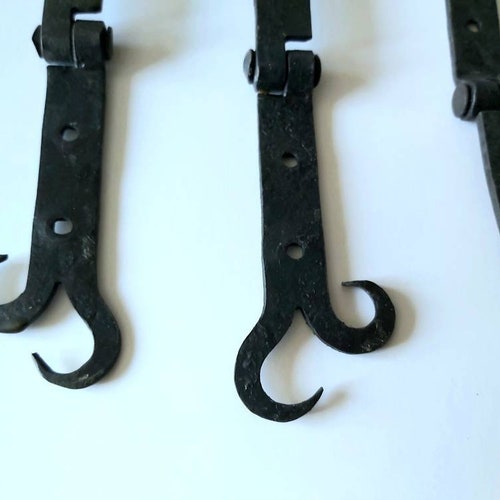 Chest hinges hand forged, steel fittings shops hand made, steel hardware for box, medieval hinges, medial style hardware.