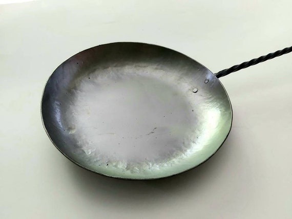 Frying Pan Hand Forged Steel Frying Pan Medieval Reenactment Historical Kitchen Viking Reenactment Barbecue Accessories. Etsy UK