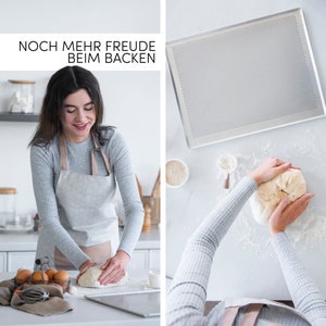 45,5 x 37,5 cm Lochblech für Backofen, Lochblech, perforierter Blech, Backen wie Profi, Kuchen Backen,Brot Backen, Energiesparend Bild 5