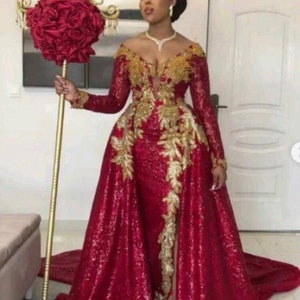 Elegant evening dress, Bridal dresses for women, African traditional dress, Wedding attire, African's clothing, wedding dresses for women