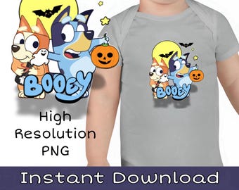Blue Dog Halloween Commercial Use PNG, JPEG, SVG  Cricut - Cute Bingo & Blueyy Autumn Clipaart, Blue Dog Trick or Treat Sticker, Sublimation