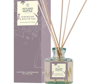 Heyland & Whittle Hibiscus and White Tea Diffuser 200ml | Luxury Home Fragrance | Gifts for her | Home Warming Gift